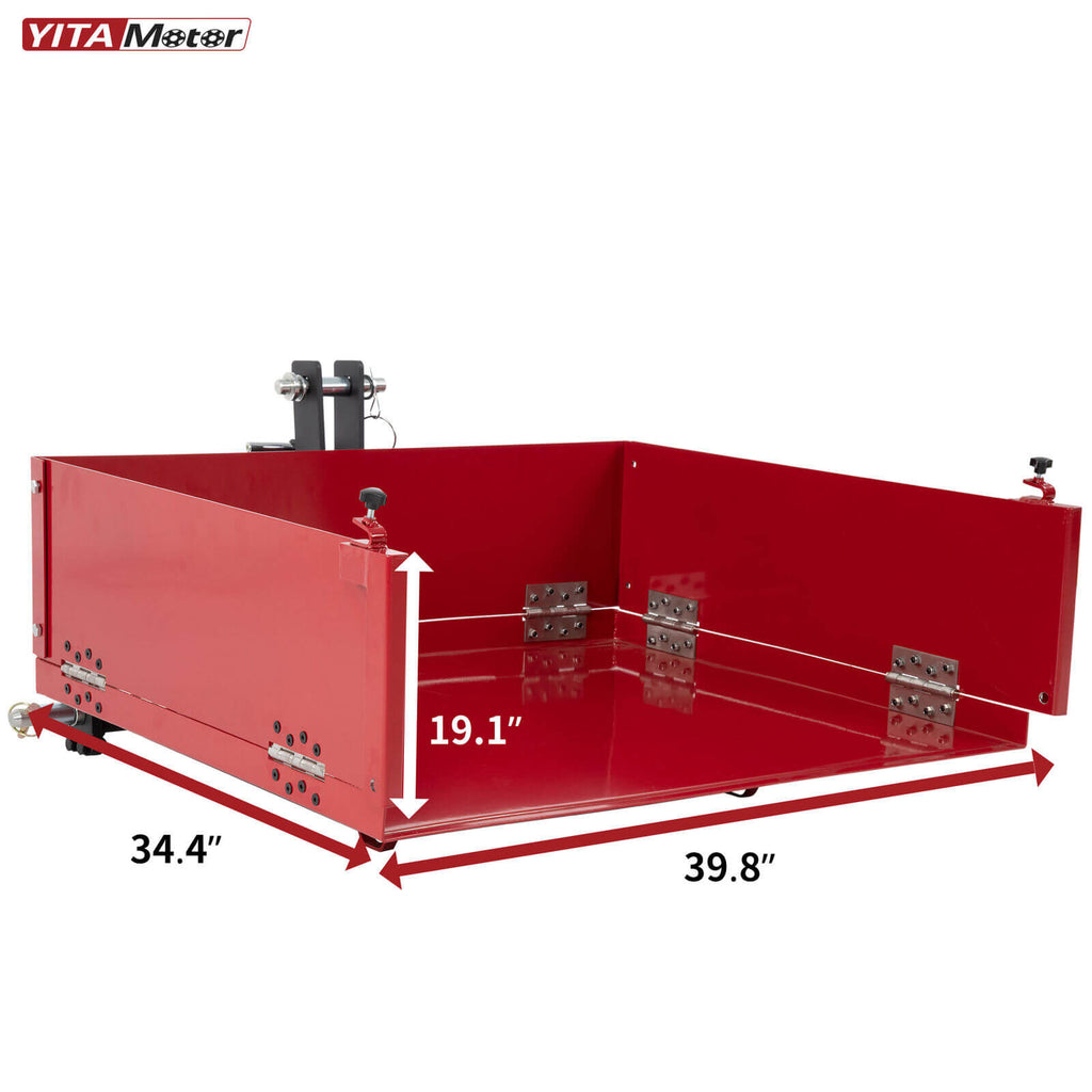 Foldable 3-Point Quick Hitch Dump Box