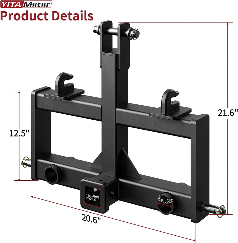 3 Point Hitch Receiver Tractor Drawbar