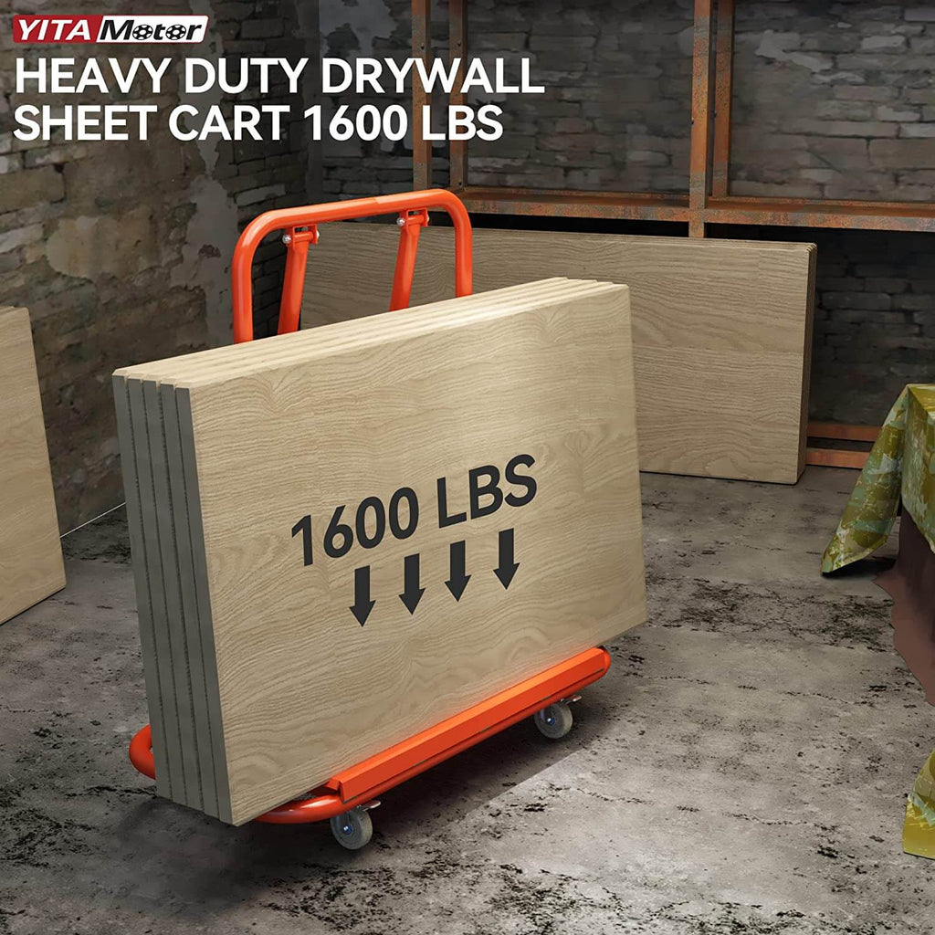 1600lbs Heavy Duty Drywall Sheet Cart