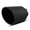 4'' inlet 8'' Outlet 15 inch Long Bolt On Diesel Exhaust Tip Black Stainless Steel - YITAMotor