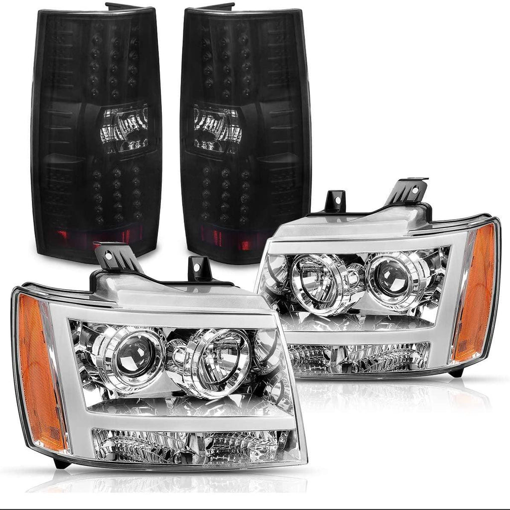 YITAMOTOR® 2007-2014 Chevy Suburban/Tahoe Headlight Assembly and Tail Lights Combo Set - YITAMotor