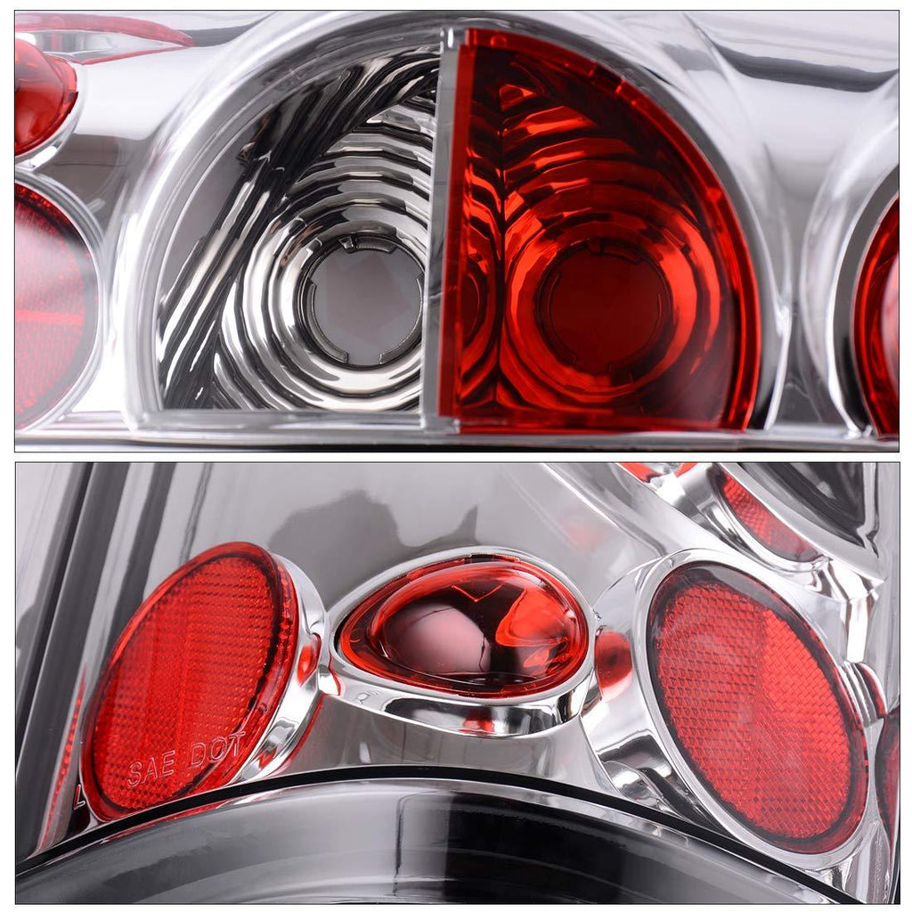 PAIR Tail Lights for 99-06 Chevy Silverado 1500 2500/01-06 Silverado 3500/GMC Sierra 1500 2500 3500 1999-2002 (Do Not Fit Barn Door/Stepside Models) - YITAMotor