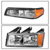 YITAMOTOR® 2004-2012 Chevy Colorado/GMC Canyon Chrome Housing Headlight Assembly Headlamps - YITAMotor