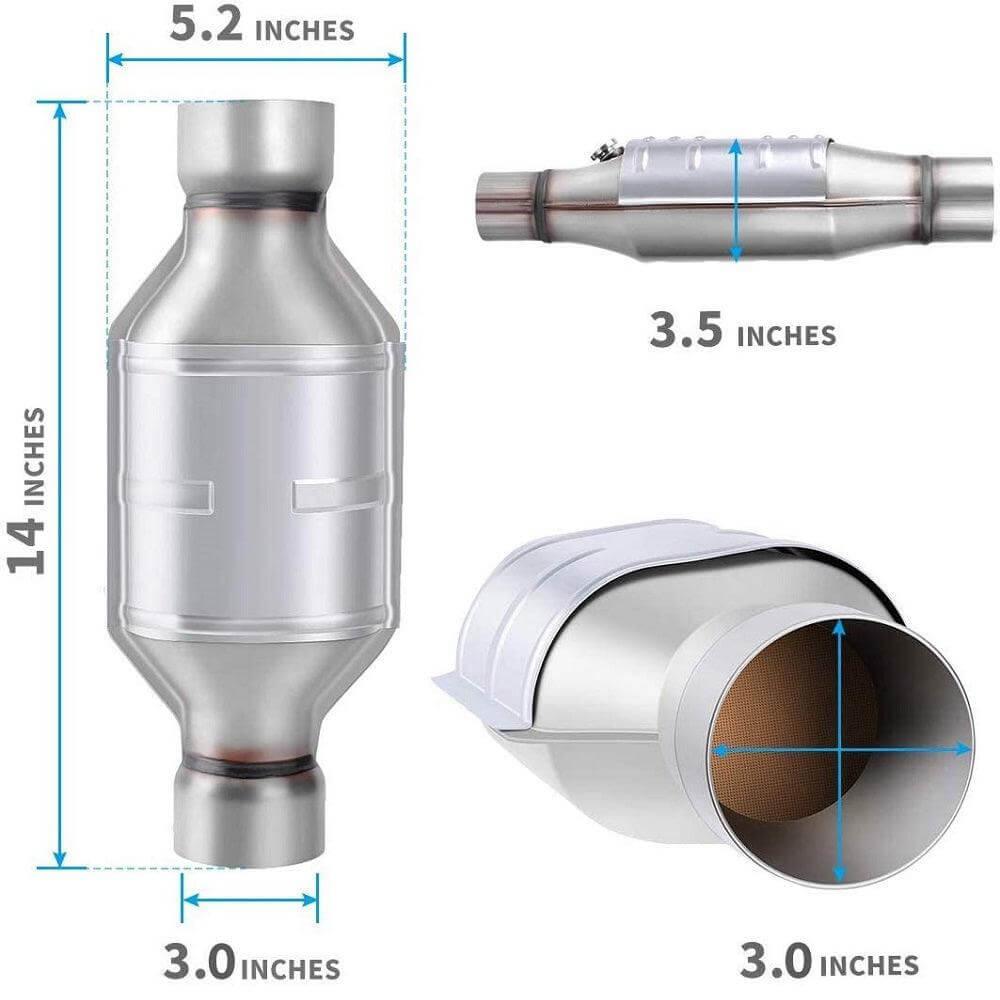 3" inside diameter catalytic converter