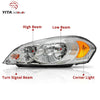 YITAMOTOR® 2006-2013 Chevy Impala 06 07 Chevy Monte Carlo Headlight Assembly Chrome Housing Headlamp - YITAMotor