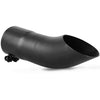 2.5Inch Inlet Black Turn Down Exhaust Tip,Standard 2 1/2 Inch Turndown Exhaust Tailpipe Tip,Black Painting Finish Stainless Steel Material,9 Inch Long - YITAMotor