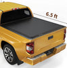 YITAMOTOR® Soft Tri-fold 2014-2021 Toyota Tundra (Excl. Trail Edition), caja Fleetside de 6.5 pies con sistema de rieles en la plataforma Cubierta para caja de camión