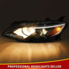 YITAMOTOR® 2019-2020 Chevy Malibu 4DR Halogen Headlights Headlamps Amber Reflector - YITAMotor