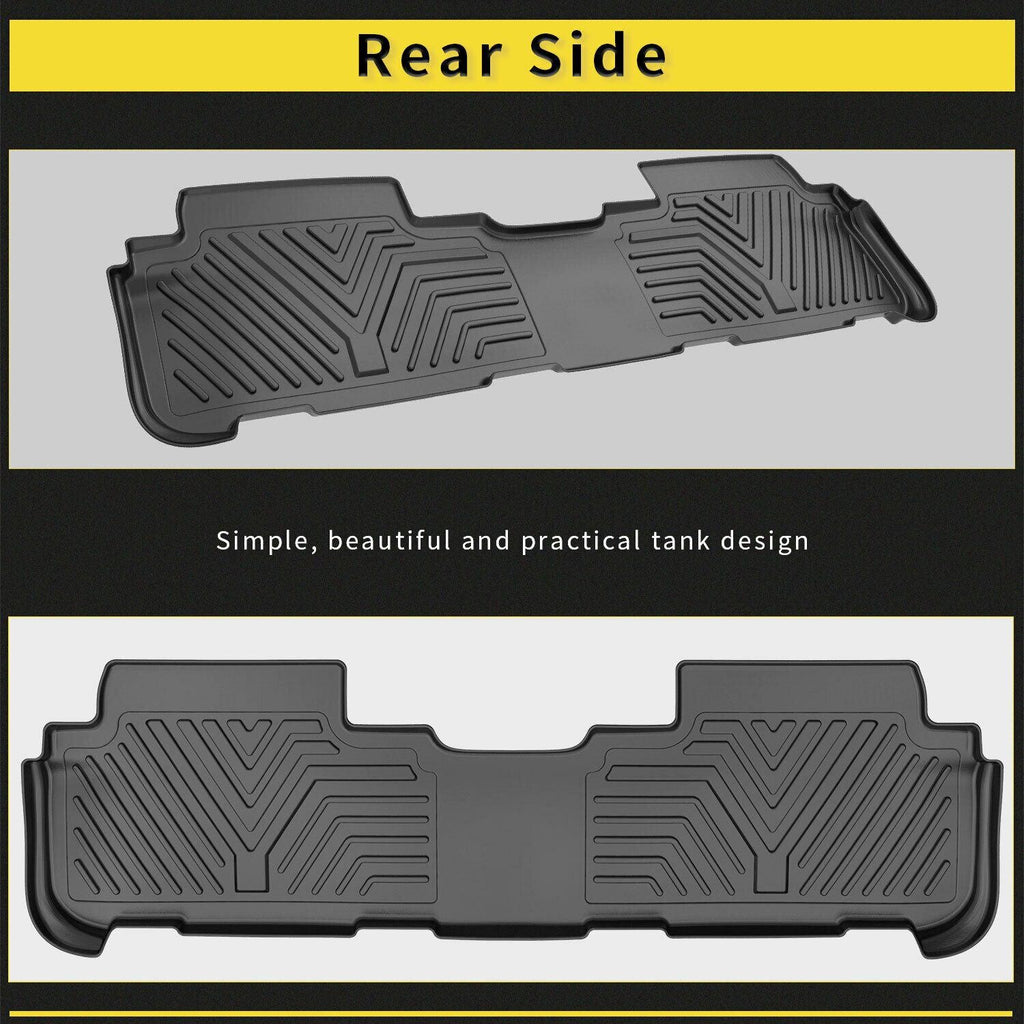 YITAMOTOR Floor Mats For Highlander, Custom Fit Floor Liners for 2014-2019 Toyota Highlander, 1st & 2nd Row All Weather Protection - YITAMotor