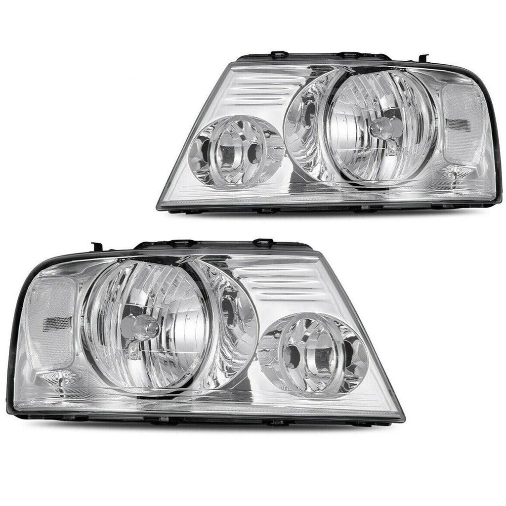 YITAMOTOR® 2004-2008 Ford F-150 F150 Headlights Assembly Chrome Housing Clear Side Pair - YITAMotor