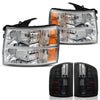 YITAMOTOR Headlights+Tail Lights Assembly Replace for 2007-2014 Chevy Silverado - YITAMotor