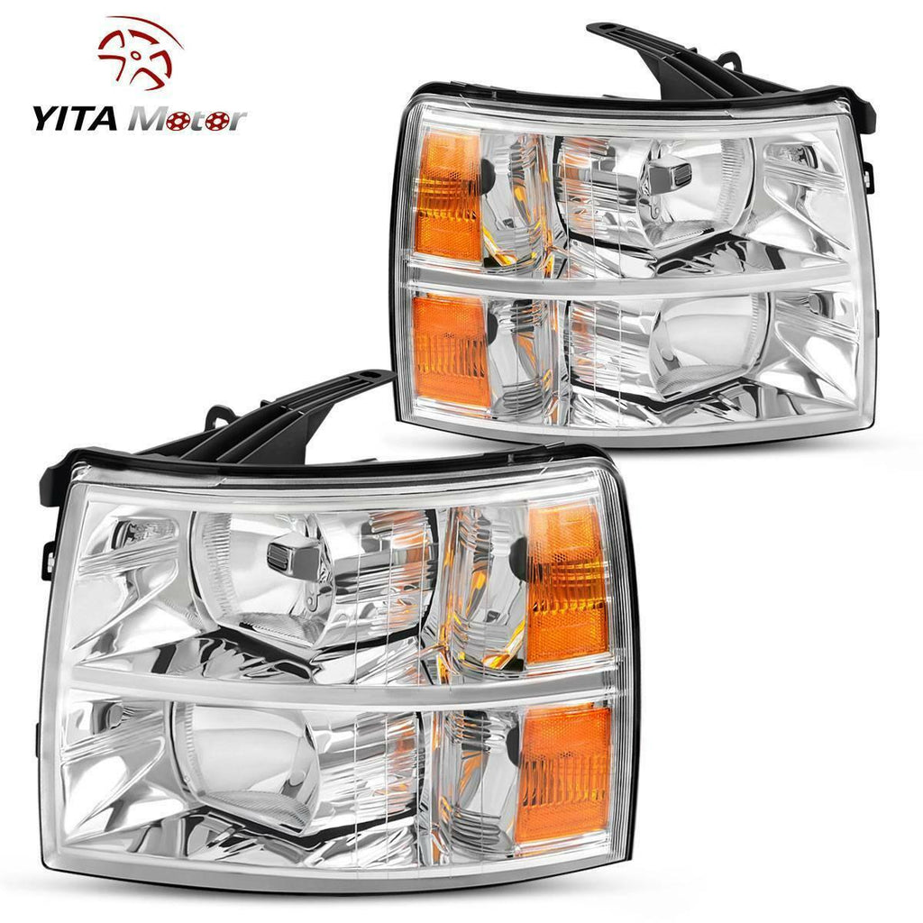 YITAMOTOR Headlights+Tail Lights Assembly Replace for 2007-2014 Chevy Silverado - YITAMotor