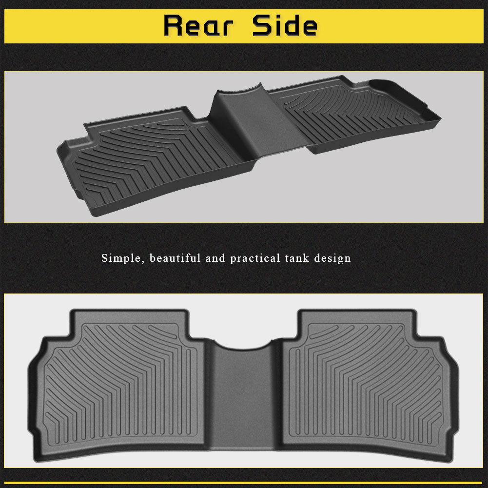 Floor Mats Floor Liners For 2016-2020 Chevrolet Malibu 1st 2nd Row Heavy Duty Rubber All Weather Protection - YITAMotor