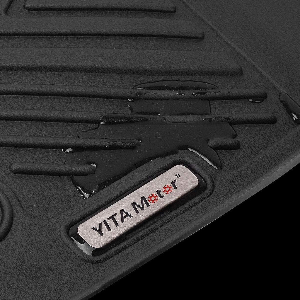 YITAMOTOR® Floor Mats For 14-18 Silverado/Sierra 1500,15-19 2500/3500 HD ,Double Cab Only,1st & 2nd Row