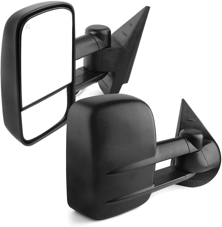 For 07-14 Chevy Silverado GMC Sierra 1500/2500/3500 Pair Set Power Heated YITAMOTOR Towing Mirrors - YITAMotor