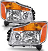 YITAMOTOR® 2004-2015 Nissan Titan / 05-07 Armada / 04 Pathfinder Armada Chrome Housing Headlight Assembly - YITAMotor