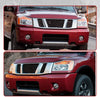 YITAMOTOR® 2004-2015 Nissan Titan/ 05-07 Armada/ 04 Pathfinder Armada Conjunto de faros delanteros con carcasa cromada