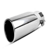 3.5'' Inlet 5'' Outlet 12'' Long Diesel Exhaust Tip Bolt On Chrome Stainless Steel - YITAMotor