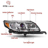 YITAMOTOR® 2013-2015 Chevy Malibu Headlight Assembly Projector Headlamp Left+Right - YITAMotor