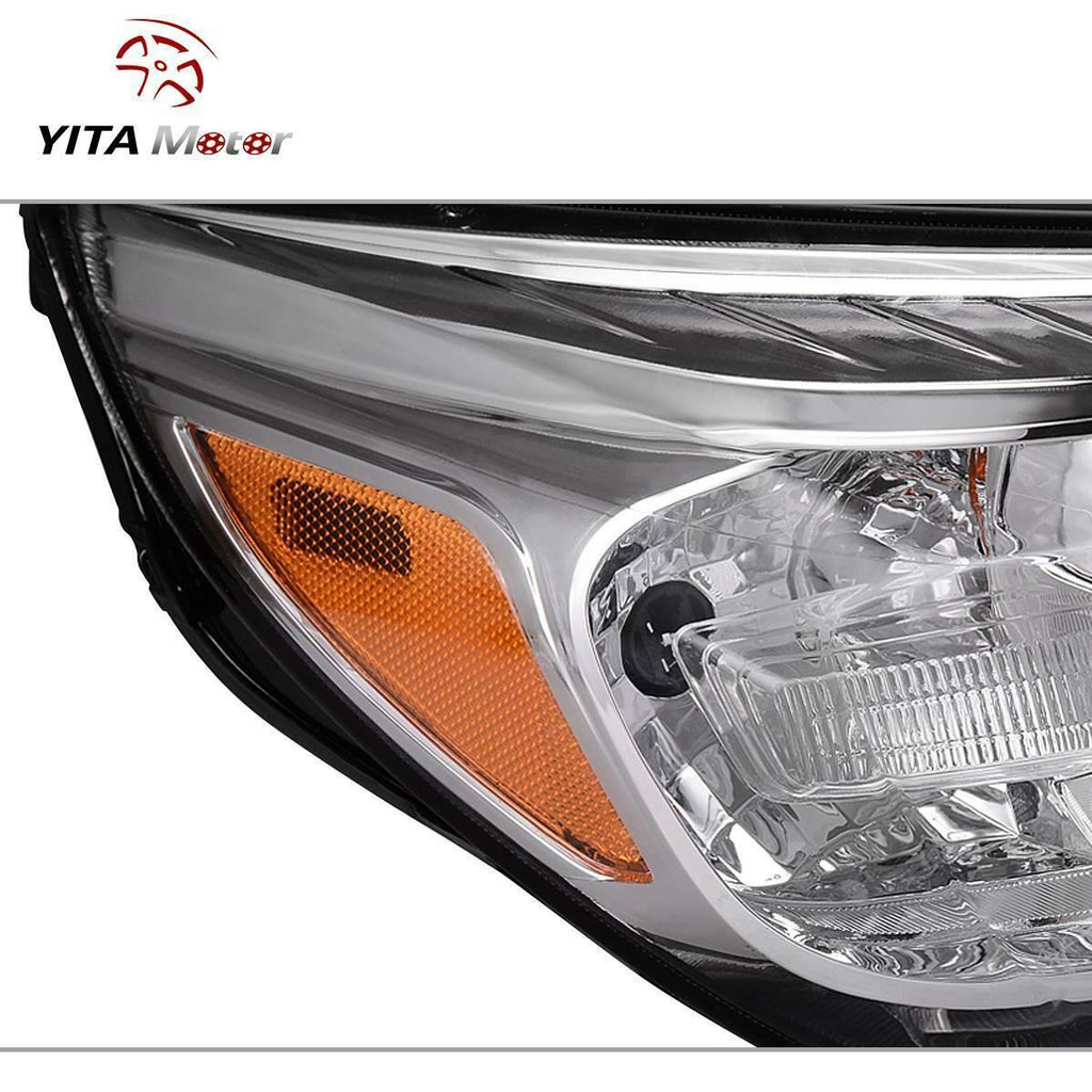 YITAMOTOR® 2013-2015 Chevy Malibu Headlight Assembly Projector Headlamp Left+Right - YITAMotor