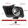 YITAMOTOR® 2005-2009 Ford Mustang Halo Headlights Lamps Black Housing Clear Lens - YITAMotor