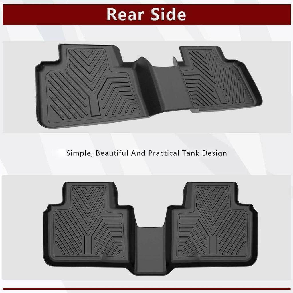 YITAMOTOR® Floor Mats For 2018-2022 Honda Accord, 1st & 2nd Row All Weather Protection