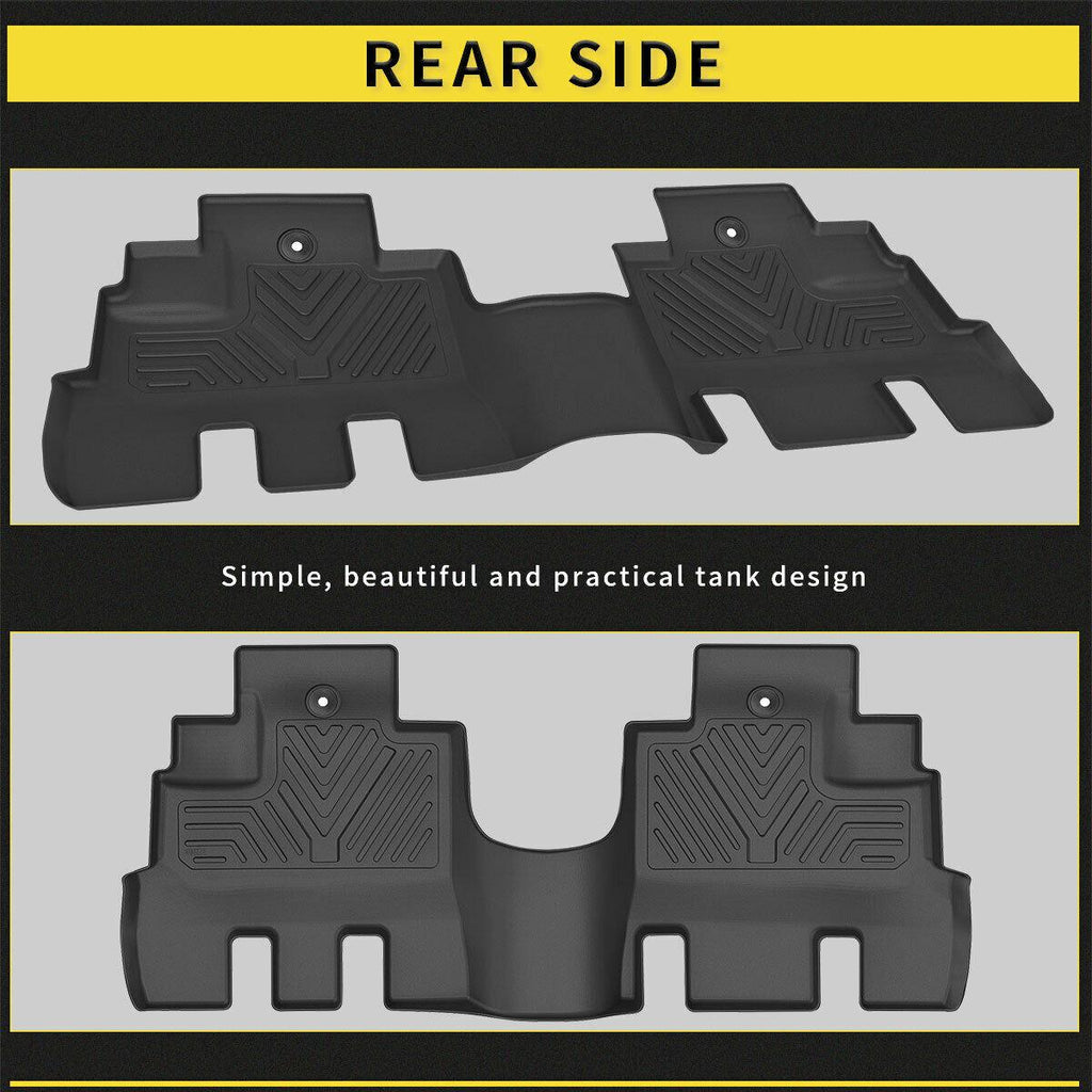 YITAMOTOR® All-Weather Floor Mats for 2014-2018 Jeep Wrangler JK Unlimited, 1st & 2nd Row Protection Liners