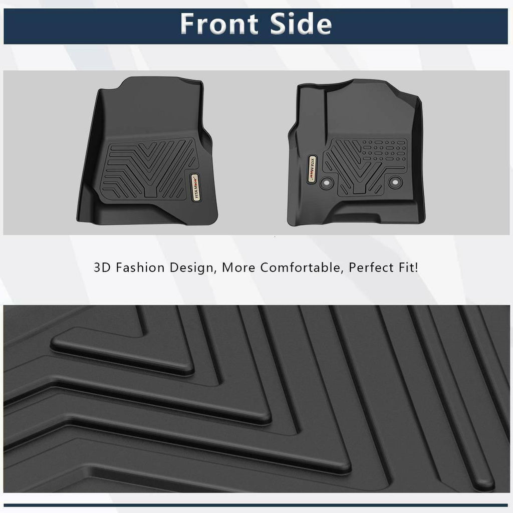 YITAMOTOR® All-Weather Floor Mats for 2015-2020 Chevrolet Tahoe / GMC Yukon, 1st & 2nd Row Protection Liners