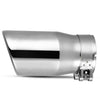 YITAMOTOR Exhaust Tip 2.5" Inlet 3" Outlet 6"Long Clamp On Tailpipe Stainless - YITAMotor