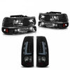 1999-2002 Chevy Silverado Headlights + LED Tail Lights