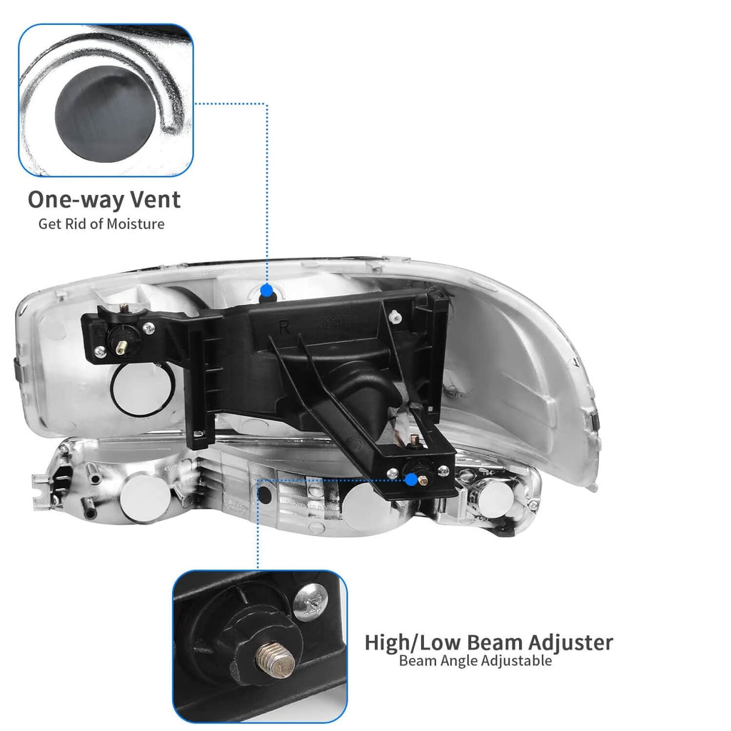 1999-2006 GMC SIERRA headlights