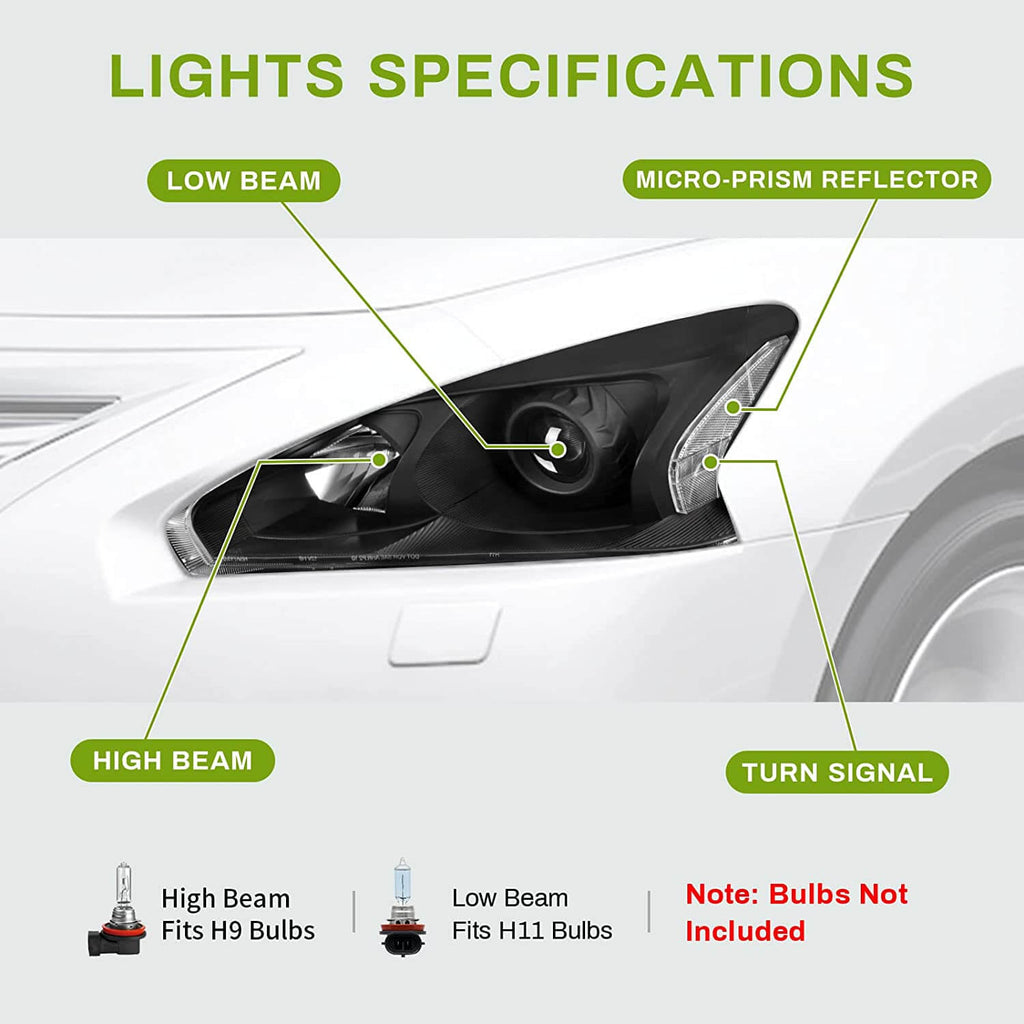 2013-2015 Nissan Altima headlights