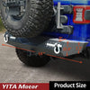 Jeep Wrangler rear bumper size: 64"x10.8"