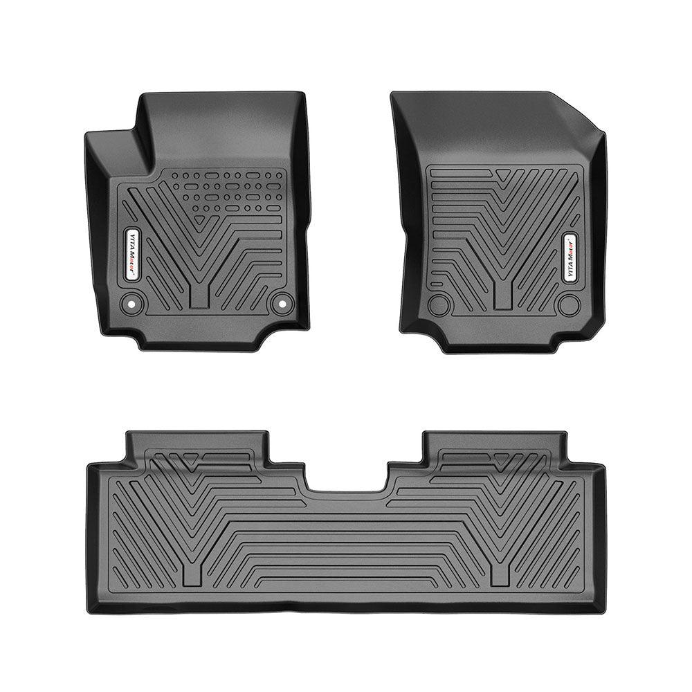 YITAMOTOR All Weather Floor Mats Compatible with 2018 2019 2020 Chevrolet Equinox Black 3pcs Set Floor Liners - YITAMotor