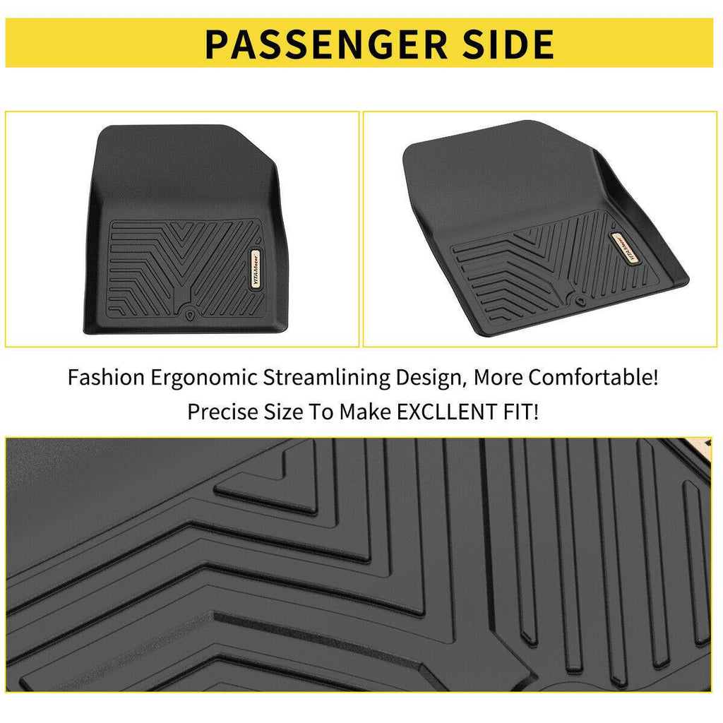 YITAMOTOR® All-Weather TPE Floor Mats for 2020-2024 Kia Telluride, Front & Rear Protection Liners