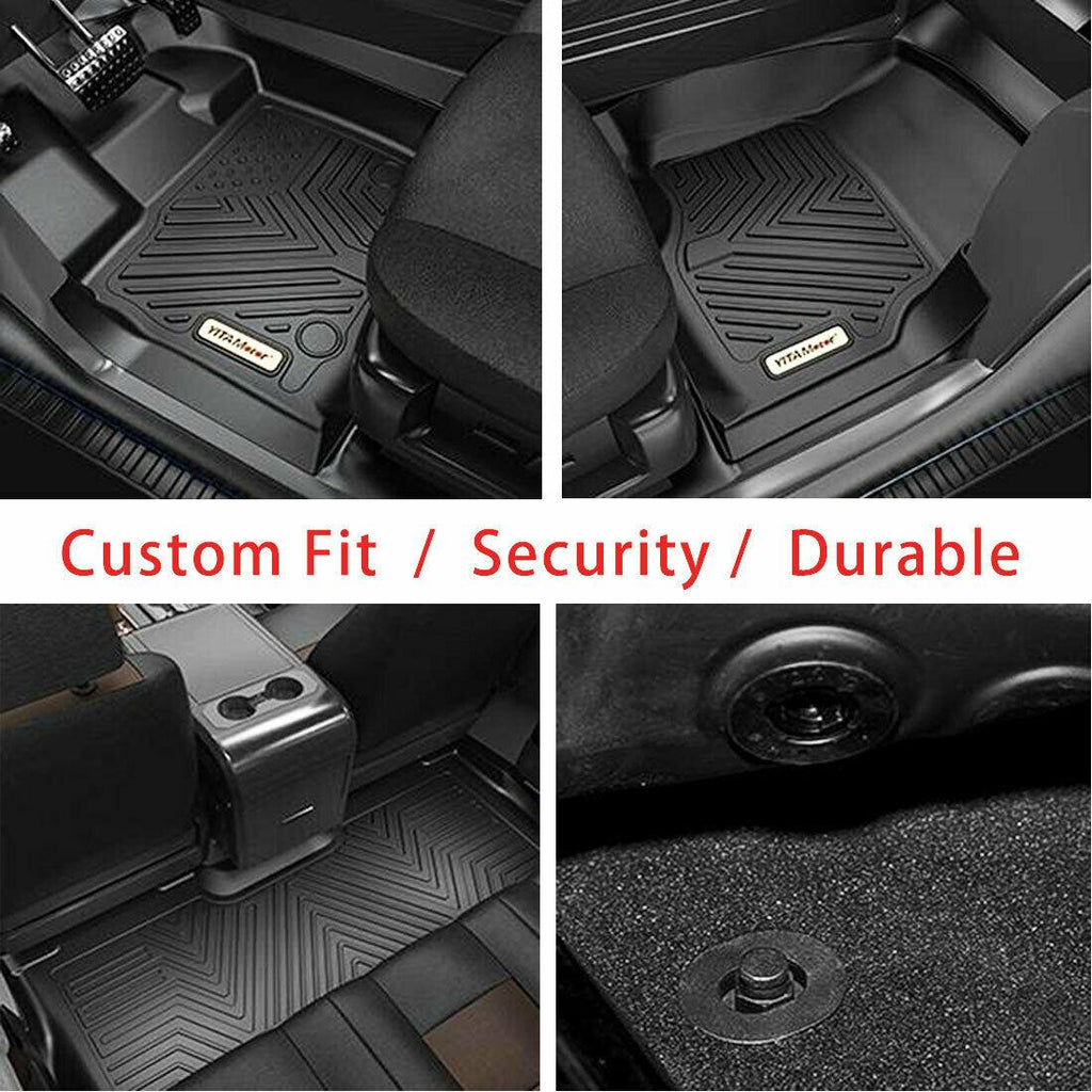 YITAMOTOR® 2020-2024 Kia Telluride Floor Mats All Weather Front Rear TPE Floor Liners