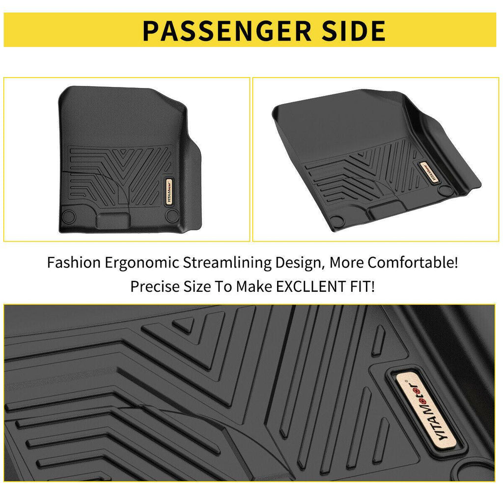 YITAMOTOR® All Weather Floor Mats for 2019-2023 Honda Passport Front Rear Protection Liners