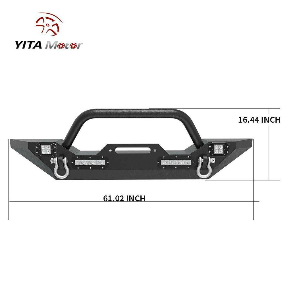 Jeep Wrangler JK Front Bumper Size