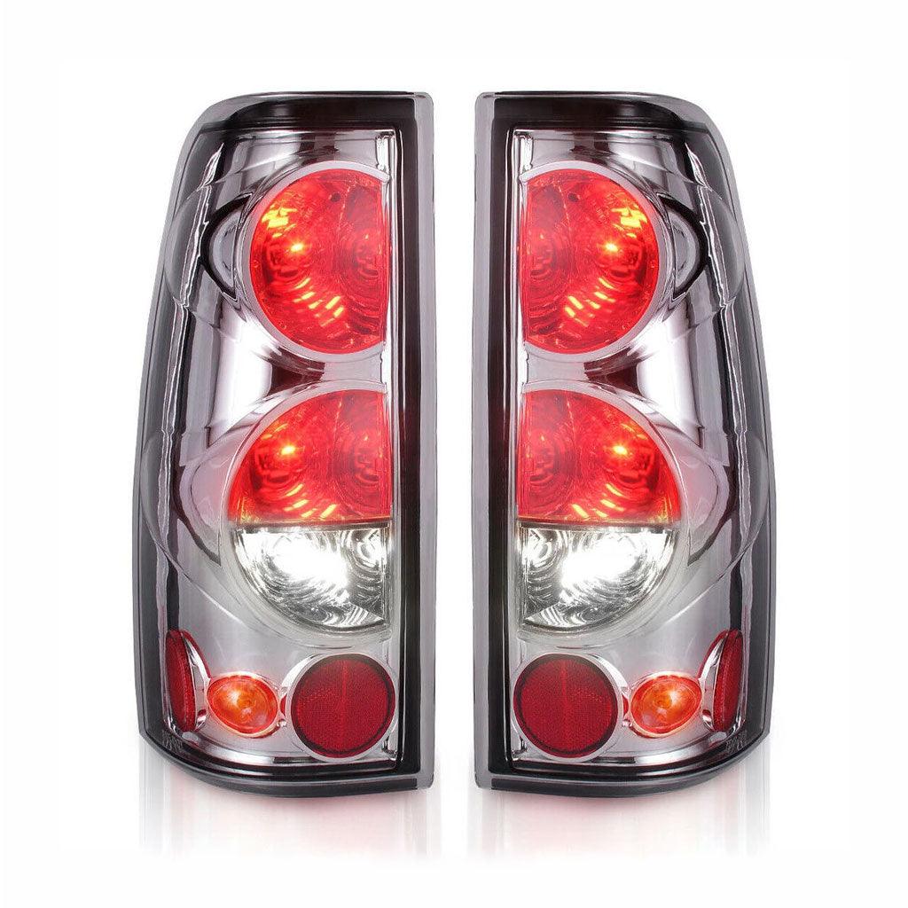 PAIR Tail Lights for 99-06 Chevy Silverado 1500 2500/01-06 Silverado 3500/GMC Sierra 1500 2500 3500 1999-2002 (Do Not Fit Barn Door/Stepside Models) - YITAMotor