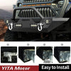 YITAMOTOR-18-22-Jeep-Wrangler-JL/ 20-22-Jeep-Gladiator-Rock-Crawler-Front-Bumper