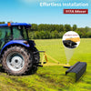 YITAMOTOR® Rastrillo para rocas paisajístico con fijación de 3 puntos, remolque de tractor con rotación de 360 ​​grados