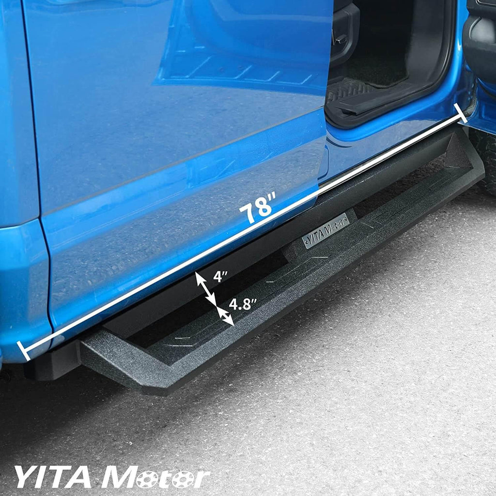 Dodge RAM running boards length: 78"