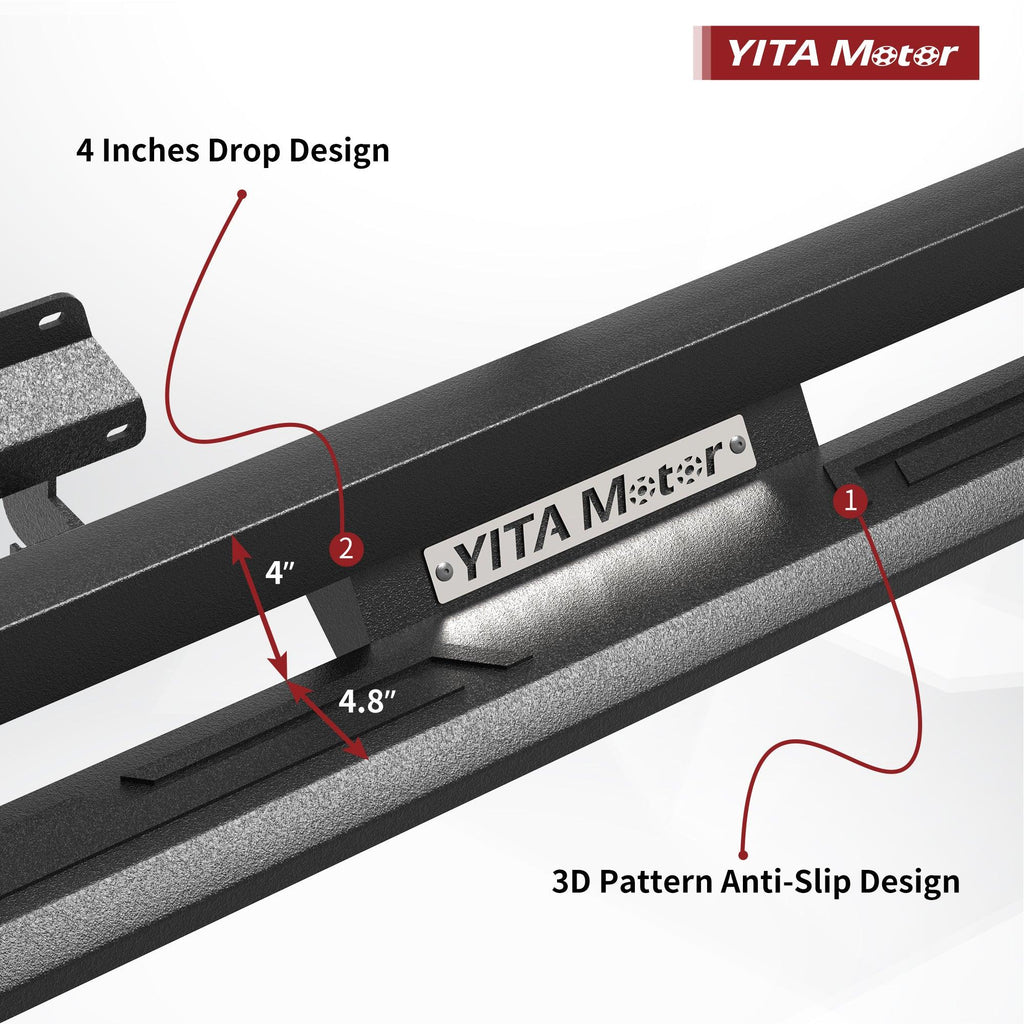 Running Board for 2015-2022 Ford F-150 Super Crew Cab Drop and Anti-slip Design