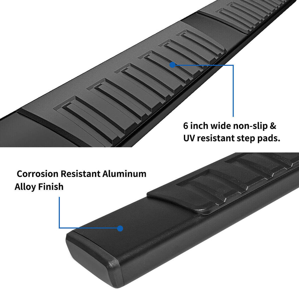 19-22-Chevy-Silverado/GMC-Sierra-1500-Double-Cab-20-22-2500HD/3500HD-Running-Boards-Side-Steps-with-6-inch-wide-non-slip-pad-YITAMOTOR