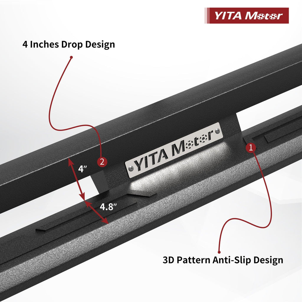 19-22 Chevy Silverado/GMC Sierra 1500 Runnign Boards Drop and Anti-slip Design