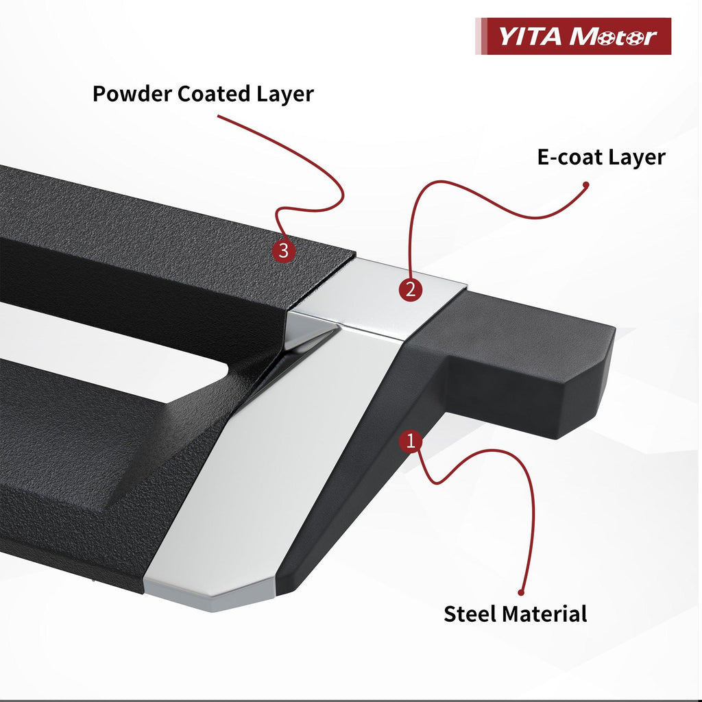 19-22 Chevy Silverado/GMC Sierra 1500 Runnign Boards Steel Material