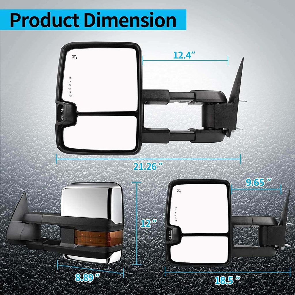 03-06-Chevy-Silverado-GMC-Sierra-power-towing-mirrors-size: 12"x8.89"-YITAMOTOR