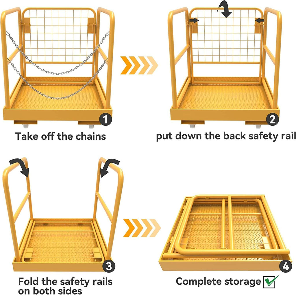 Forklift Safety Cage 36x36 Inches