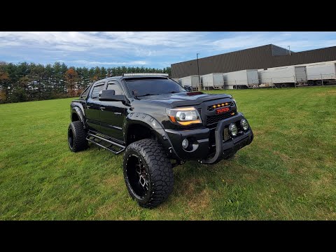 YITAMOTOR® 2005-2011 Toyota Tacoma Conjunto de faros LED secuenciales Faros delanteros con proyector de señal de giro de estacionamiento