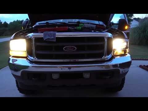 How to install the headlights for ford excursion